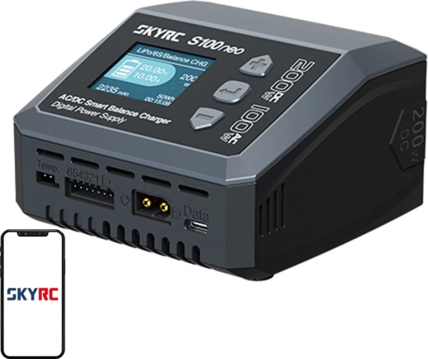 Intelligente AC/DC-oplader SkyRC S100neo