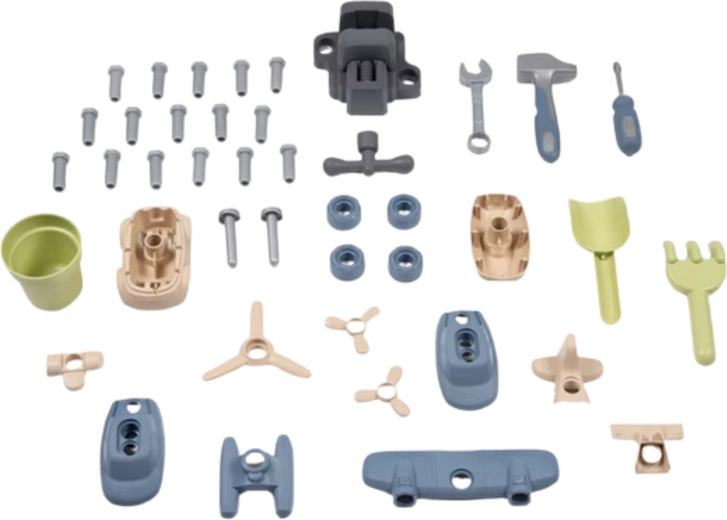 Geïntegreerde werkplaats met 39 accessoires