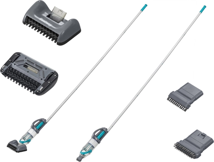 Modulaire reikwijdte: 2 m stok en verwisselbare opzetstukken