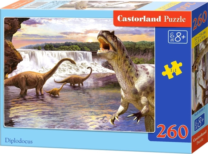 Kinderpuzzel Diplodocus met 260 stukjes