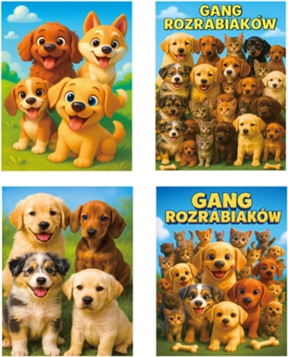 Cadeautas M met hondenmotief