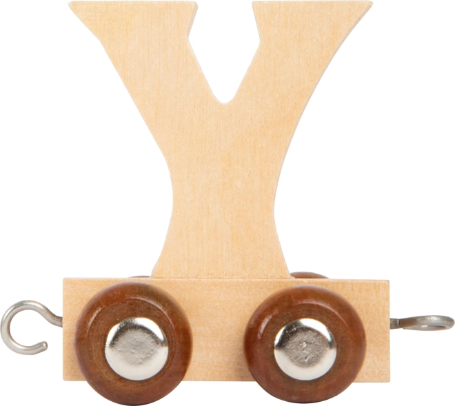 Houten wagon met letter Y voor houten treinbanen Small Foot