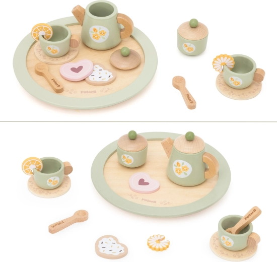 Realistische theeset voor samenspel