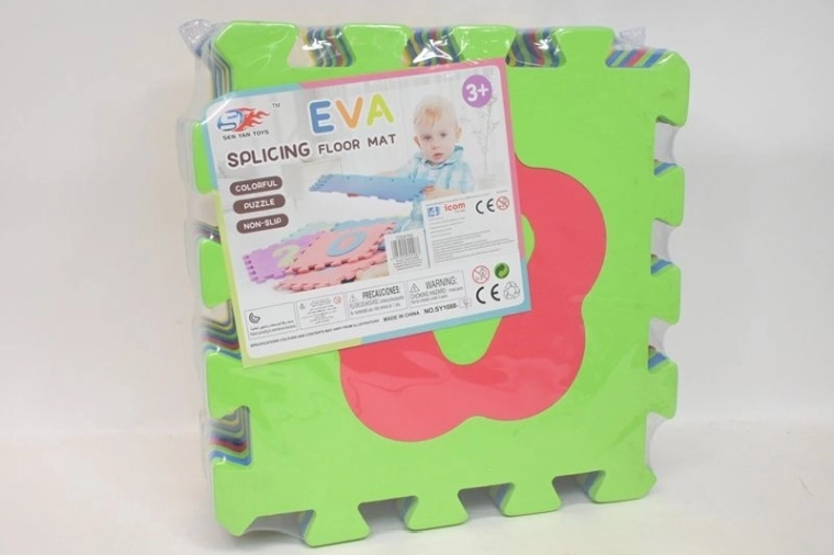 Schuim puzzelmat 10 grote delen