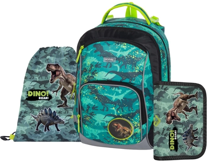 Školní set Oxybag OXY GO Dino – rugzak, gymsack en etui