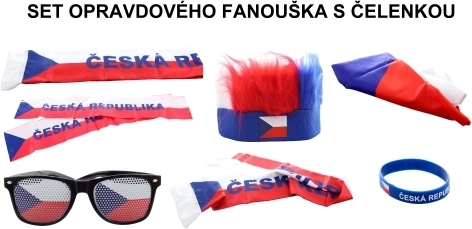 Supportersset Tsjechië met haarband