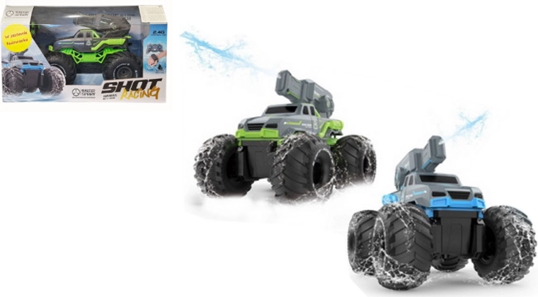 Terrein-RC-auto met waterkanon