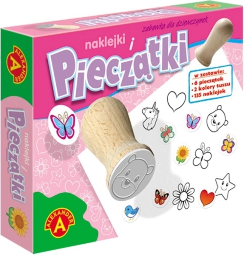 Stempel- en stickerset voor meisjes ALEXANDER