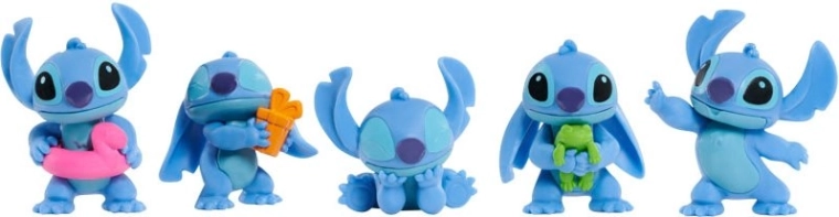 Disney set figuren stitch – collectie van 5 mini figuurtjes