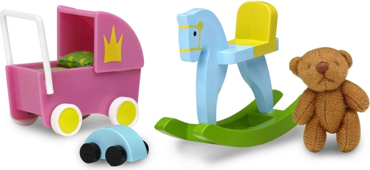 Lundby set kinderspeelgoed voor het poppenhuis