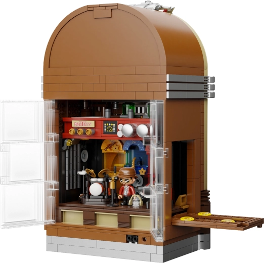 Openende constructie en verborgen details binnenin