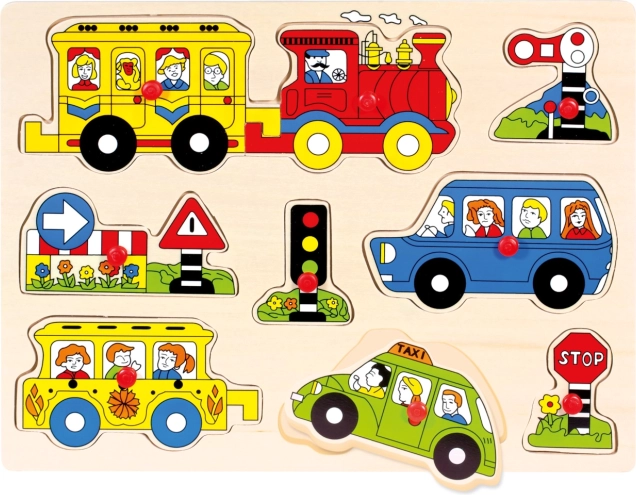 Bino Houten Inlegpuzzel Vervoer