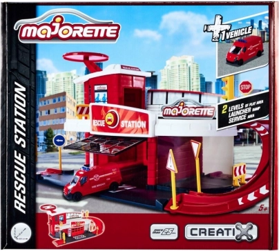 Garage Majorette Creatix reddingsstation met voertuig