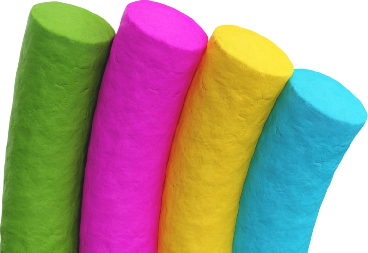 Gekleurde boetseerklei voor creatief knutselen