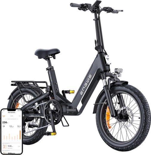 Elektrische fiets Engwe L20 3.0 Boost 250 W 20" zwart