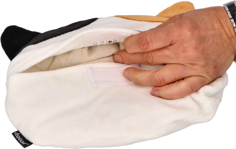 Zijdezacht pluche en veilige sluiting