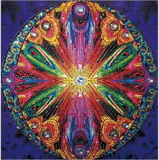 Diamant schilderen 7D mandala cirkel 30 × 30 cm