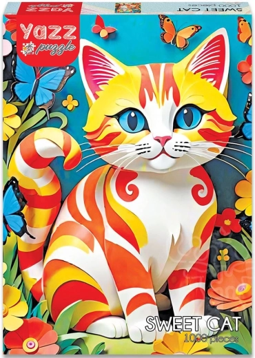 YAZZ-puzzel schattig katje 1000 stukjes