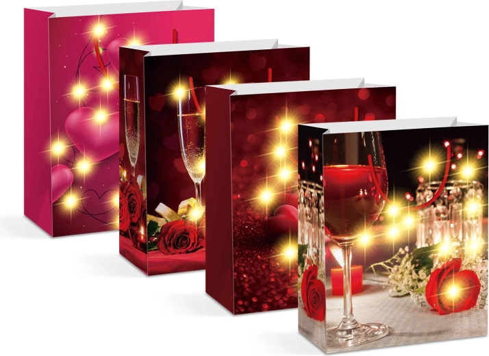 LED-cadeautas met 10 warmwitte LED's - 1 stuk
