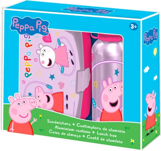 Peppa Pig lunchbox en aluminium drinkfles