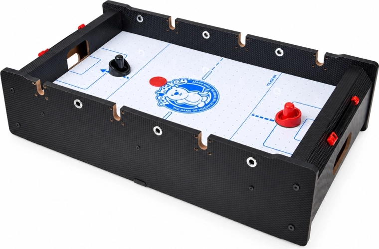 Dynamische airhockey met elektrische luchtstroom