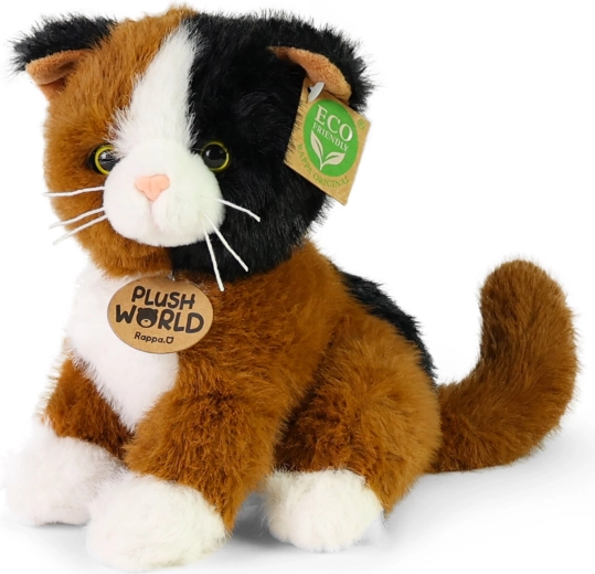 Eco-vriendelijke pluchen kat 20 cm