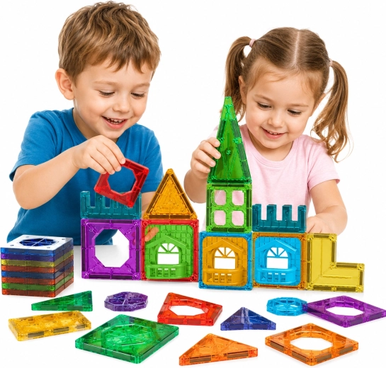 Woopie magnetische bouwset 3D-kasteel met 30 onderdelen
