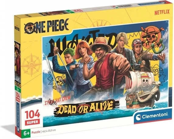Clementoni puzzel Super Color One Piece (Netflix) 104 stukjes