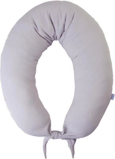 Babymatex mousselinen voedingskussen Moon lichtgrijs 260 cm
