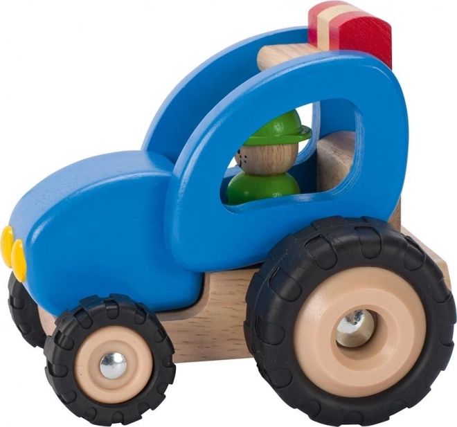 Houten tractor Goki voor kinderen