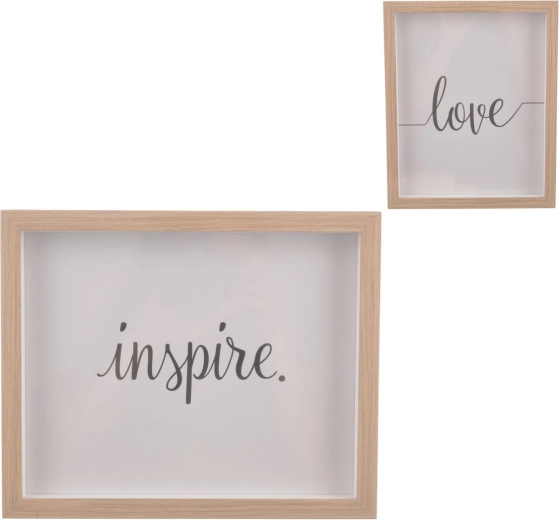 Houten fotolijst beige 22 × 27 cm