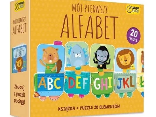 Mijn eerste alfabet: Educatieve puzzel en boek voor kinderen