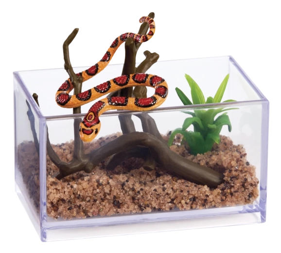 Mini-terrarium met realistische details
