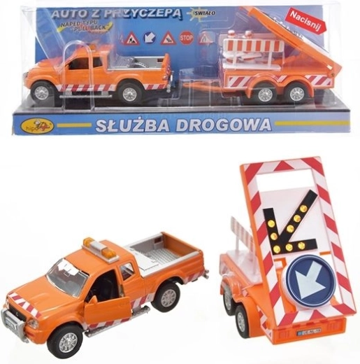 Wegenwachtauto met aanhanger 28 cm