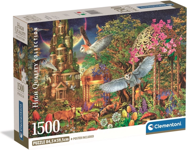 Clementoni puzzel 1500 stukjes Fantasietuin in het bos