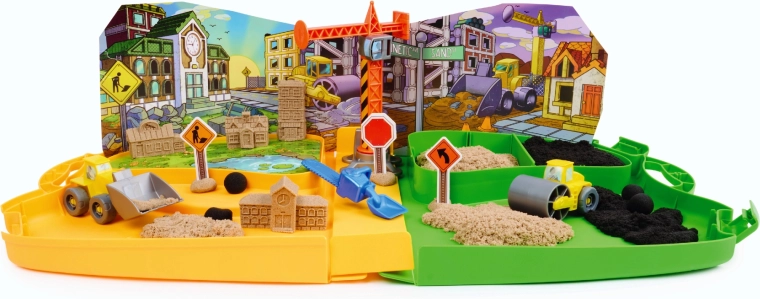Bouwplaats in een koffer: spelen en opbergen in één