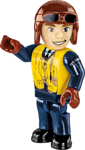 Pilotenfiguur en verzamelplaatje
