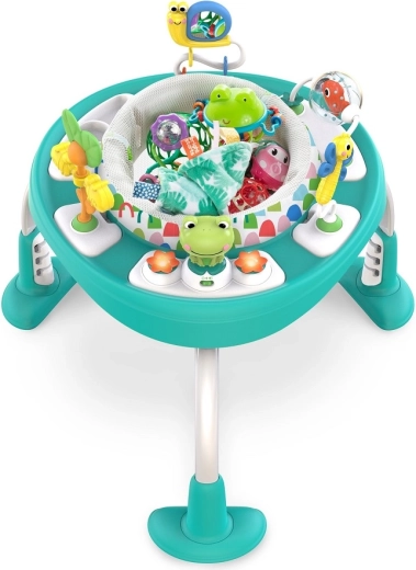 Springfunctie met 360° draaiende zitting