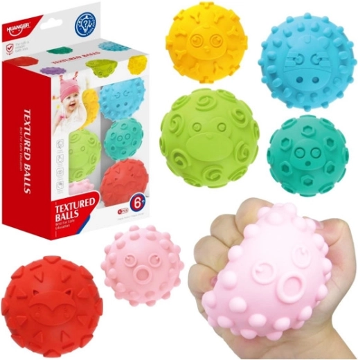 Zachte sensorische ballen – set van 6 stuks