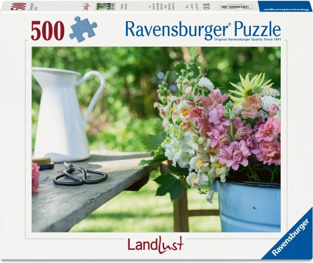 Ravensburger puzzel LandLust: kleurrijke zoekers 500 stukjes