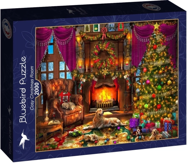 Bluebird puzzel Gezellige kerstkamer 2000 stukjes