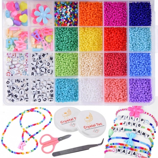 Set kralen voor armbanden en sieraden voor kinderen – DIY creatieve box