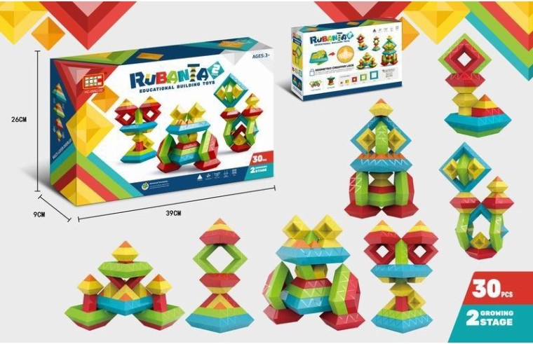 Constructieset bouwblokjes 30 st.