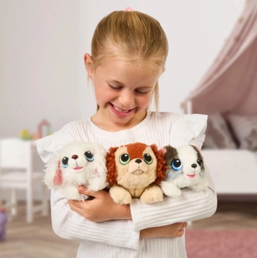Zachte pluchen puppy om te knuffelen