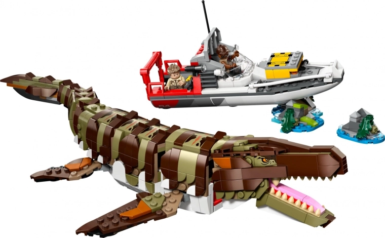 Beweegbaar mosasaurusmodel