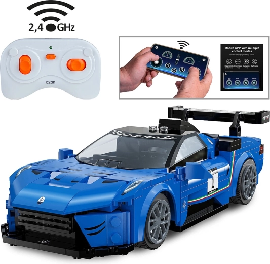 CaDA Maserati GT2 bouwset met afstandsbediening 1:20 blauw