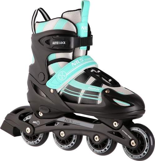 2-in-1 schaatsen NILS Extreme NH18366A zwart-groen – L (39-42)