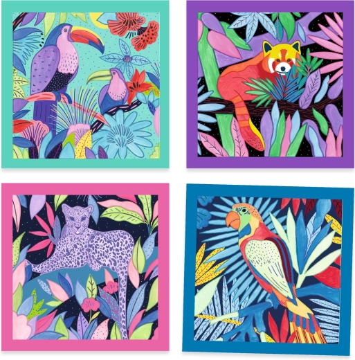 4 junglemotieven om in te kleuren