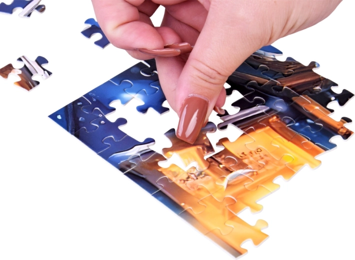 Stevige en genummerde stukjes voor makkelijk puzzelen