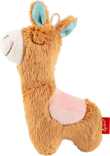 Sigikid pluchen lama – eerste knuffeltje met rammelaar